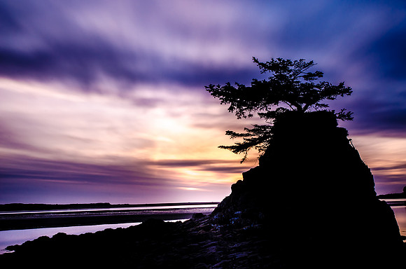 Sunset at Siletz Bay